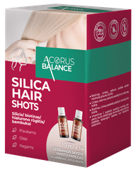 ACORUS BALANCE Silica Hair Shots 10 ml pudelītes, 14 gab.