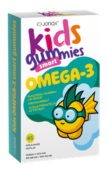 JONAX Kids Omega-3 Smart Gummies košļājamās pastilas, 45 gab.
