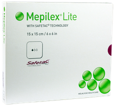 MEPILEX  Lite 15x15 cm brūču pārsējs, 5 gab.