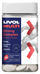 LIVOL Multi Strong Complex tabletes, 60 gab.