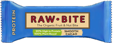 RAWBITE ar kakao, ekoloģisks, olbaltumvielu batoniņš, 45 g