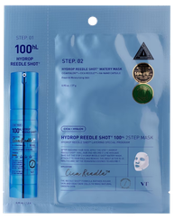 VT COSMETICS Hydrop Reedle Shot 100hL 2-Step auduma sejas maska, 1 gab.