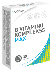 JONAX B Vitamīnu Komplekss Max tabletes, 30 gab.