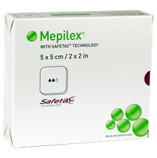 MEPILEX  MEPILEX 5x5cm pārsējs brūču ārstēšanai, 5 gb.,