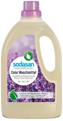 SODASAN Krāsainiem Audumiem Ar Lavandas Aromātu šķidrais veļas mazgāšanas līdzeklis, 1500 ml