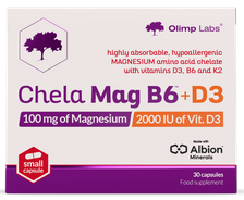 OLIMP LABS Chela Mag B6 +D3 kapsulas, 30 gab.