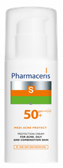 PHARMACERIS Medi Acne Protect SPF 50+ saules aizsarglīdzeklis, 50 ml