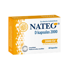 NATEO D 2000 SV kapsulas, 60 gab.