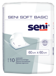SENI Soft Basic 60x60 cm absorbējošie palagi, 10 gab.