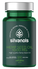 SILVANOLS Premium Hemp Seed Oil 1000 mg kapsulas, 60 gab.