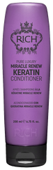 RICH Pure Luxury Miracle Renew Keratin matu kondicionieris, 200 ml