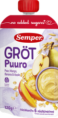 SEMPER Bumbieru, Mango, Ābolu, Graudaugu (No 6 Mēn.)  biezputra, 120 g