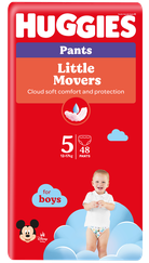HUGGIES sauskelnės-kelnaitės, 48 vnt.