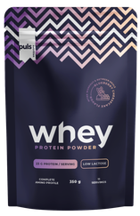 PULS NUTRITION Whey Protein Blueberry Cheesecake Low Lactose pulveris, 350 g