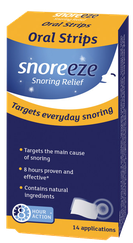 SNOREEZE pret krākšanu aukslēju mutē šķīstošas plāksnītes, 14 gab.
