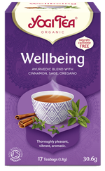 YOGI TEA Wellbeing Bio arbatos maišeliai, 17 vnt.