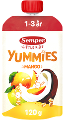 SEMPER Yummies Mango (nuo 12 mėnesių) vaisių kokteilis, 120 g