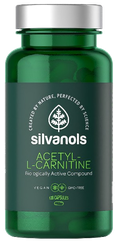 SILVANOLS Premium Acetyl-L-Carnitine kapsulas, 120 gab.