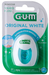 GUM Original White (30 m) zobu diegs, 1 gab.