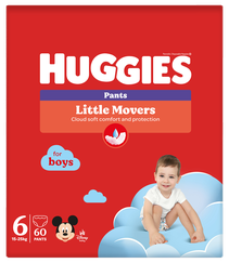 HUGGIES Pants S6 pull-up for boys, 15-25kg, box biksītes, 60 gab.