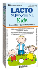 LACTO SEVEN Kids košļājamās tabletes, 20 gab.