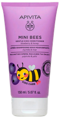 APIVITA Mini Bees Genlte Kids, švelnus ir lengvinantis šukavimą kondicionierius, 150 ml