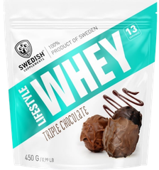 SWEDISH SUPPLEMENTS Lifestyle Whey Triple Chocolate pulveris, 450 g