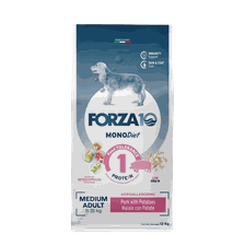 FORZA10 Monodiet Medium Adult Ar Cūku Un Kartupeļiem, Suņiem sausā barība, 12 kg