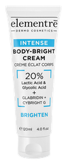 ELEMENTRE 20% Lactic & Glycolic Acid ķermeņa krēms, 120 ml