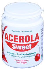 ACEROLA Sweet C Vitamīna 75 mg košļājamās tabletes, 250 gab.