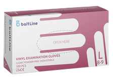 BALTLINE Izmērs L, vinila cimdi, 100 gab.