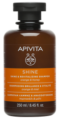 APIVITA Shine&Revitalizing Shampoo With Orange&Honey šampūns, 250 ml