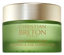 CHRISTIAN BRETON Zinc Moisturizer Blemish & Age Corrector emulsija, 50 ml