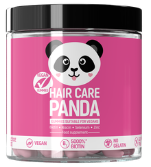 HAIR CARE PANDA Vegan kramtomosios pastilės, 300 g