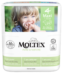 MOLTEX Eco Pure & Nature 4 Maxi (7-14 kg) autiņbiksītes, 29 gab.