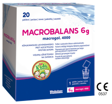 MACROBALANS 6 g pulveris iekšķīgi lietojama šķīduma pagatavošanai, 20 gab.