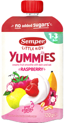 SEMPER Yummies Aveņu (nuo 12 mėnesių) vaisių kokteilis, 120 g