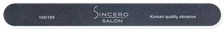 SINCERO SALON Profesional 100/180 Melna nagu vīlīte, 1 gab.