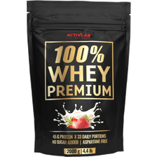 ACTIVLAB 100% Whey Premium Strawberry, braškių skonio milteliai, 2000 g