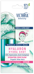 VICTORIA BEAUTY Hydra Shot Hyaluron auduma sejas maska, 1 gab.