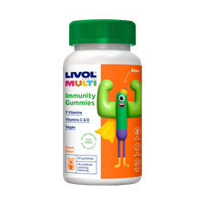 LIVOL Multi Immunity Vegan želejas konfektes, 60 gab.