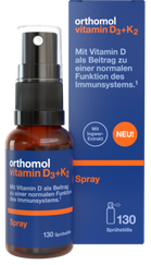ORTHOMOL Vitamin D3+K2 (130 devas) aerosols, 20 ml