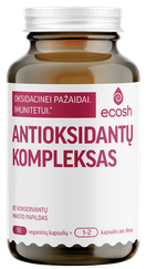 ECOSH antioksidantų kompleksas kapsulės, 90 vnt.