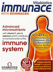 IMMUNACE With Echinacea tabletes, 30 gab.