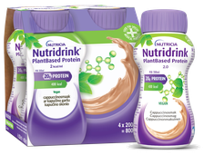 NUTRICIA Nutridrink PlantBased (ar kapučīno garšu) 200 ml , 4 gab.