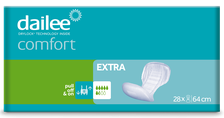 DAILEE Comfort Extra Izmērs M (64 cm) uroloģiskie ieliktņi, 28 gab.