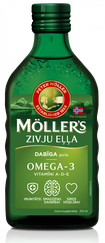MOLLERS zivju eļļa (dabīga garša), 250 ml