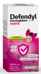 DEFENDYL Imunoglukan P4H Forte Junior šķidrums, 100 ml