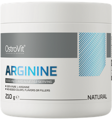 OSTROVIT Arginine Unflavored, prieš treniruotę milteliai, 210 g