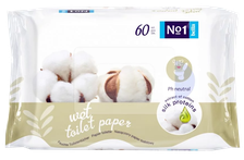 BELLA Nr. 1 mitrais tualetes papīrs, 60 gab.